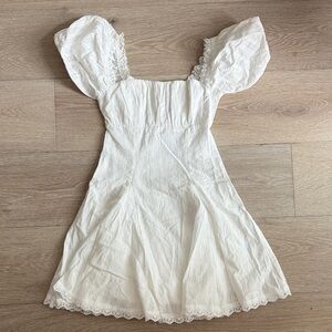 Princess Polly White Rabatia Mini Dress